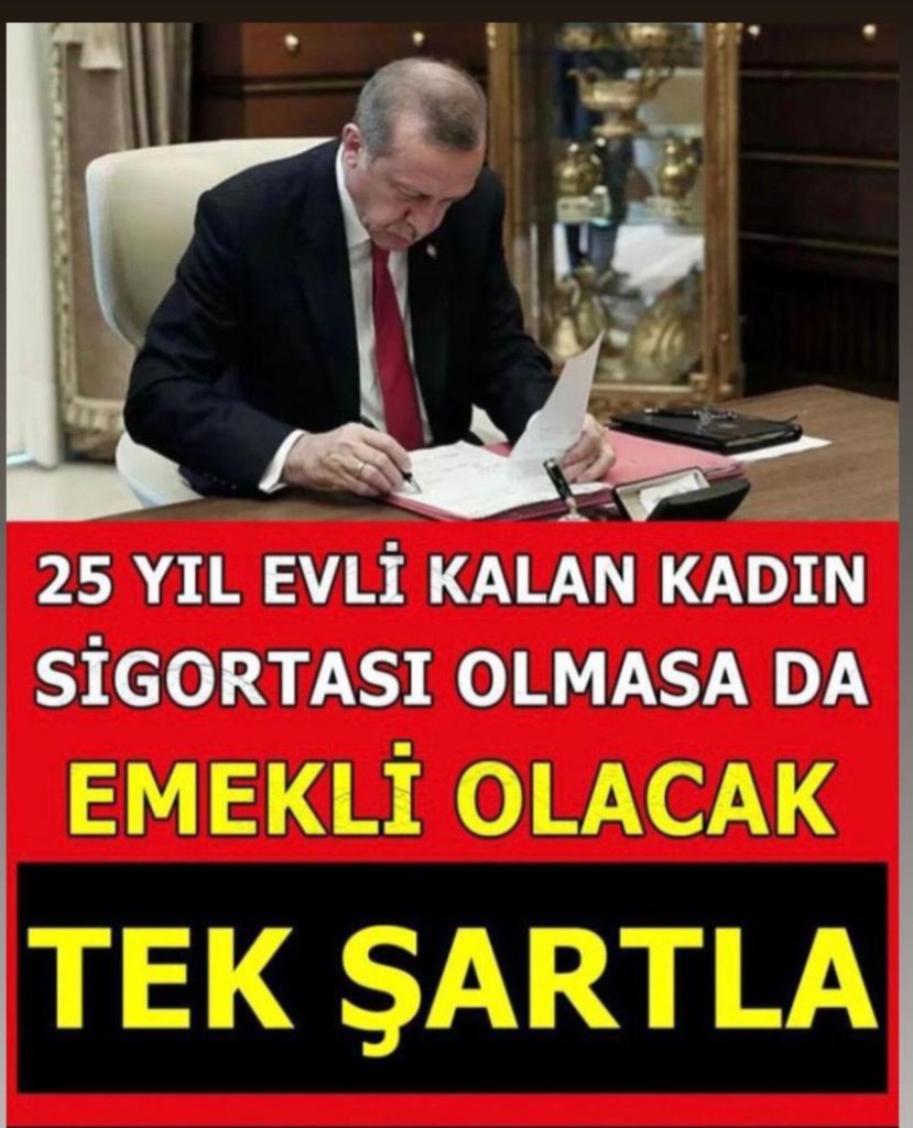 Ev Hanımlarına Emeklilik Müjdesi Geldi