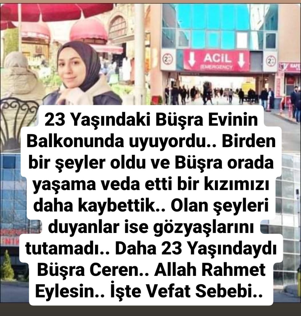 Büşra Evinin Balkonunda uyuyordu