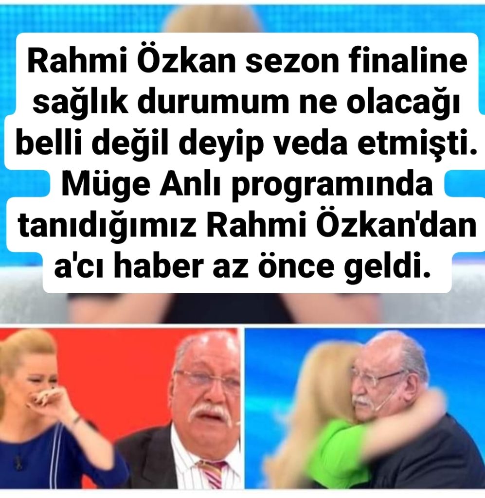 Rahmi Özkan sezon finaline sağlık durumum ne olacağı belli değil