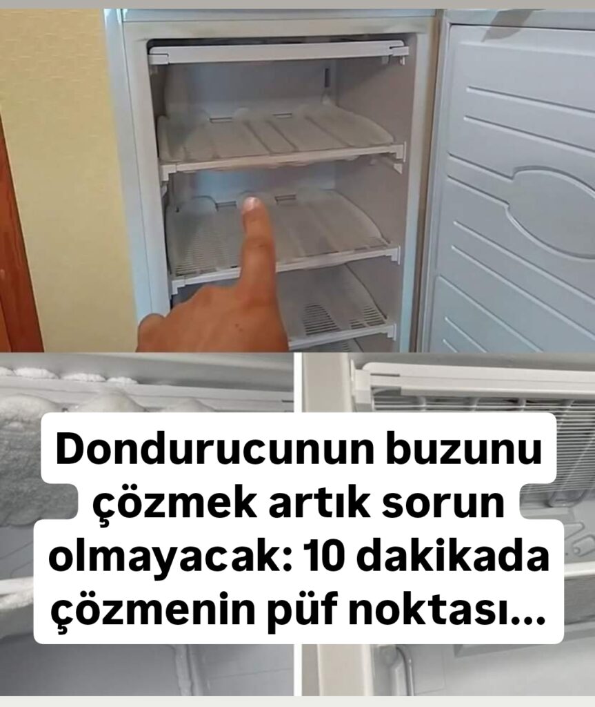 Dondurucunun buzunu çözmek artık sorun olmayacak: 10 dakikada çözmenin püf noktası