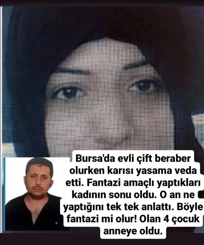 Bursa’da evli çift birlikte olurken.