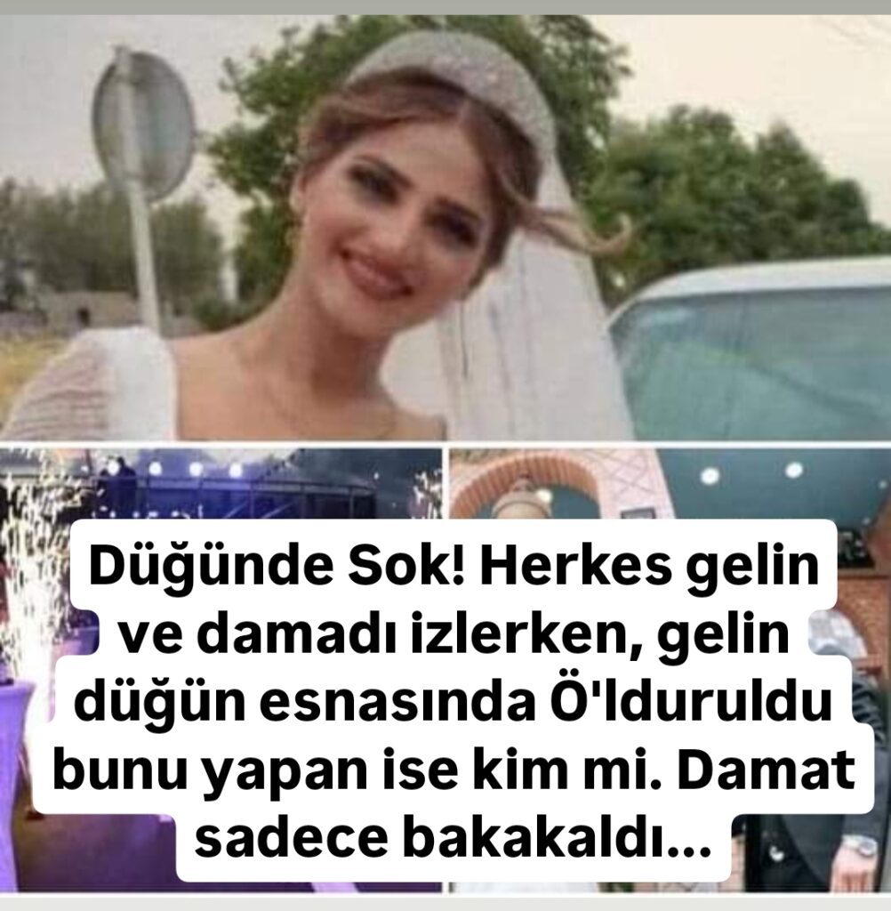 Herkes gelin ve damadı izlerken